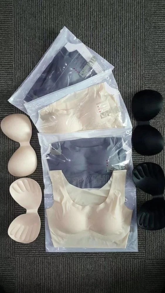 # 2001 Factory Customized Latex Rubber Bra Cups Soft Bamboo Bra Pads for Sports Yoga Bra