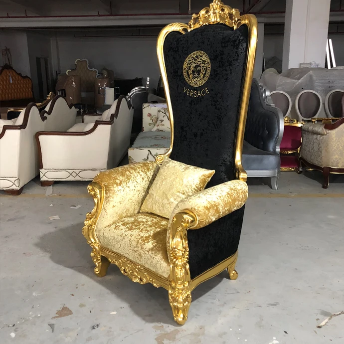 Lc92 Modern Baroque Tufted Wooden Dining Chair For Contemporary