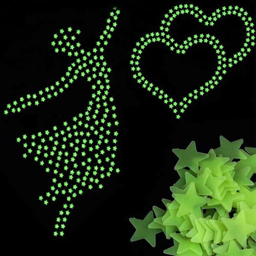 Custom Light Sticker Luminous 3d Stars Dots Wall Sticker