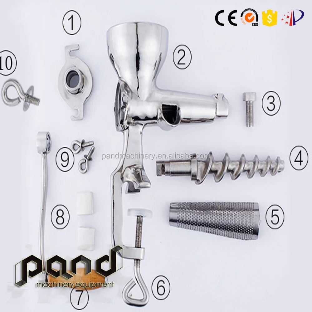 Отполированный ручной экстрактор сока из нержавеющей стали для сыворотки/имбиря/яблока