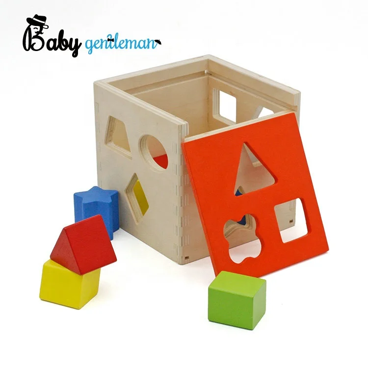 
Оптовая продажа, первый обучающий игрушечный деревянный блок сортировки для детей Z12087D 