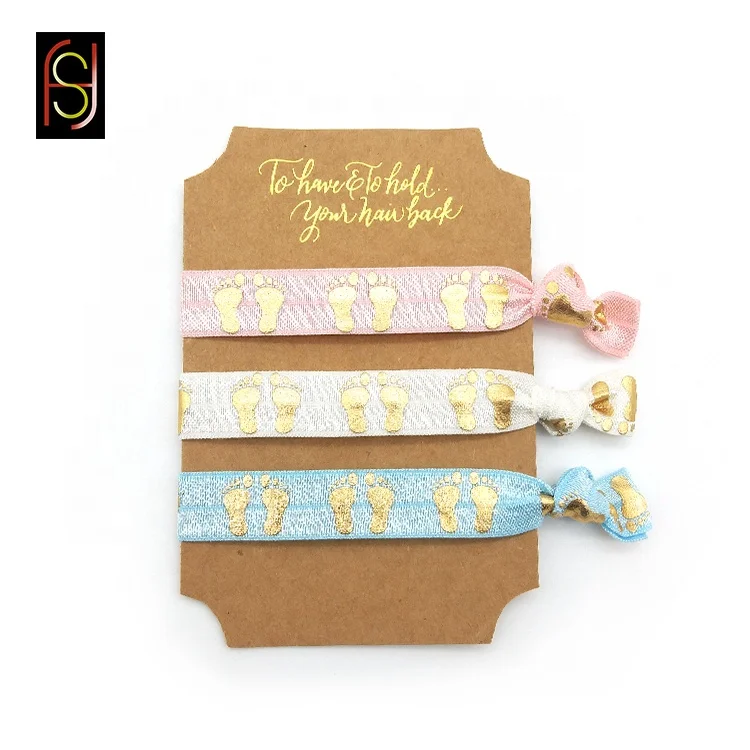 
Оптовая продажа эластичных резинок для волос с принтом логотипа на заказ 