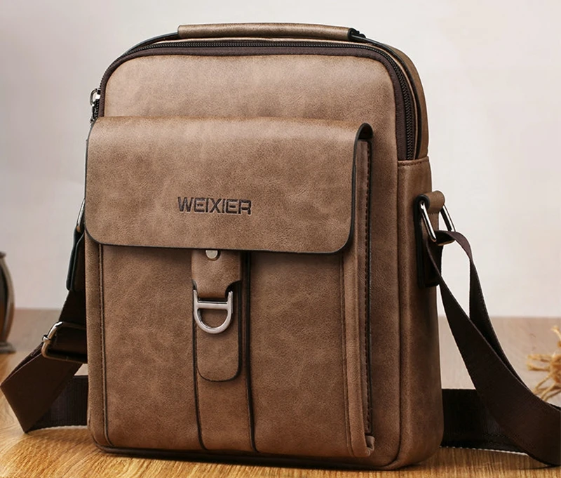 WEIXIER Small Shoulder Bag for Men Leather Crossbody India