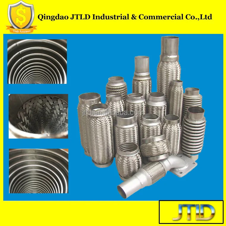 Exhaust Manifold and Catalyst Converter Connector Flexible Pipe