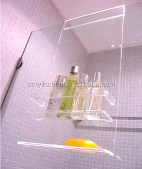 Clear Acrylic Shower Glass Caddy 700 x 350mm – Kalessi Bathroomware