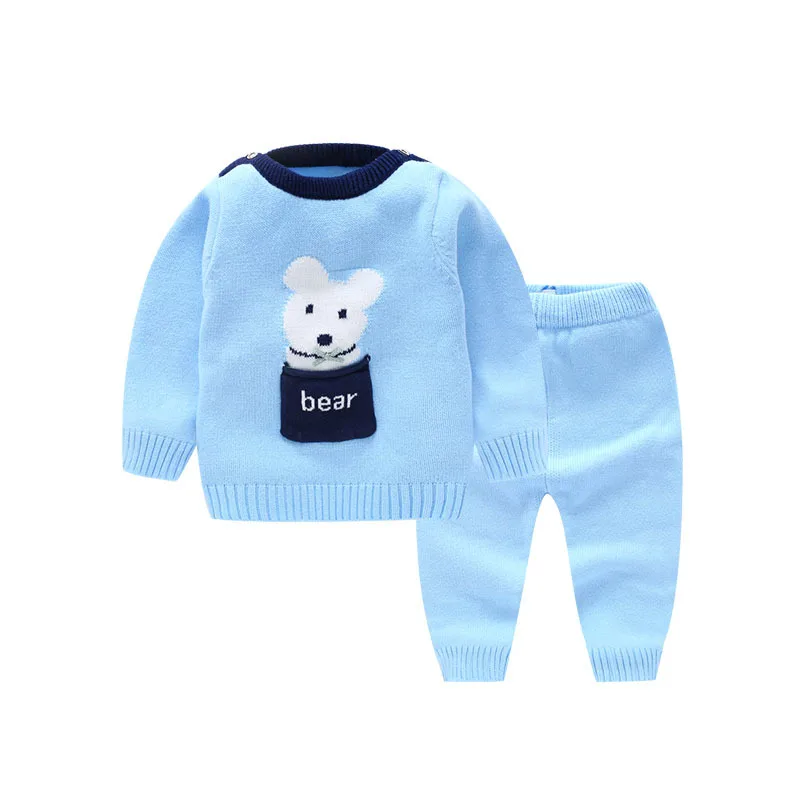 China Factory Product Sweater Designs for Baby Girls Knitted Cardigan Sweater Baby Sweater Set