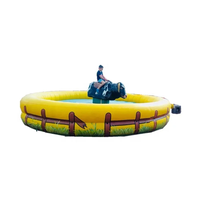 Factory Price Popular Inflatable Mechanical Animal Ride Mechanical Bull Ride Inflatable Mat Rodeo for Sale