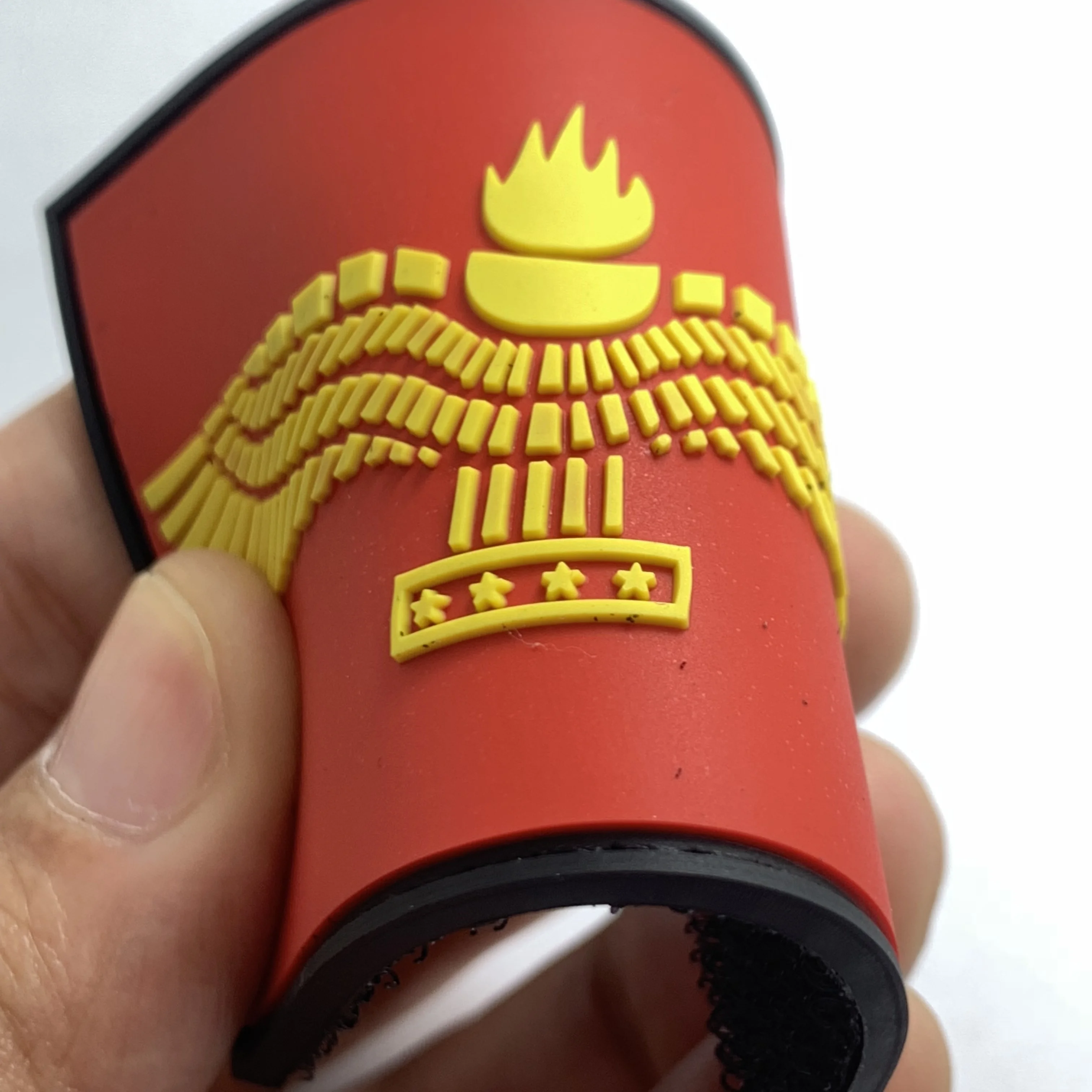Factory Direct Sale Aramaic Flag PVC Patch Custom Design Aramaic Flag Patch Maker