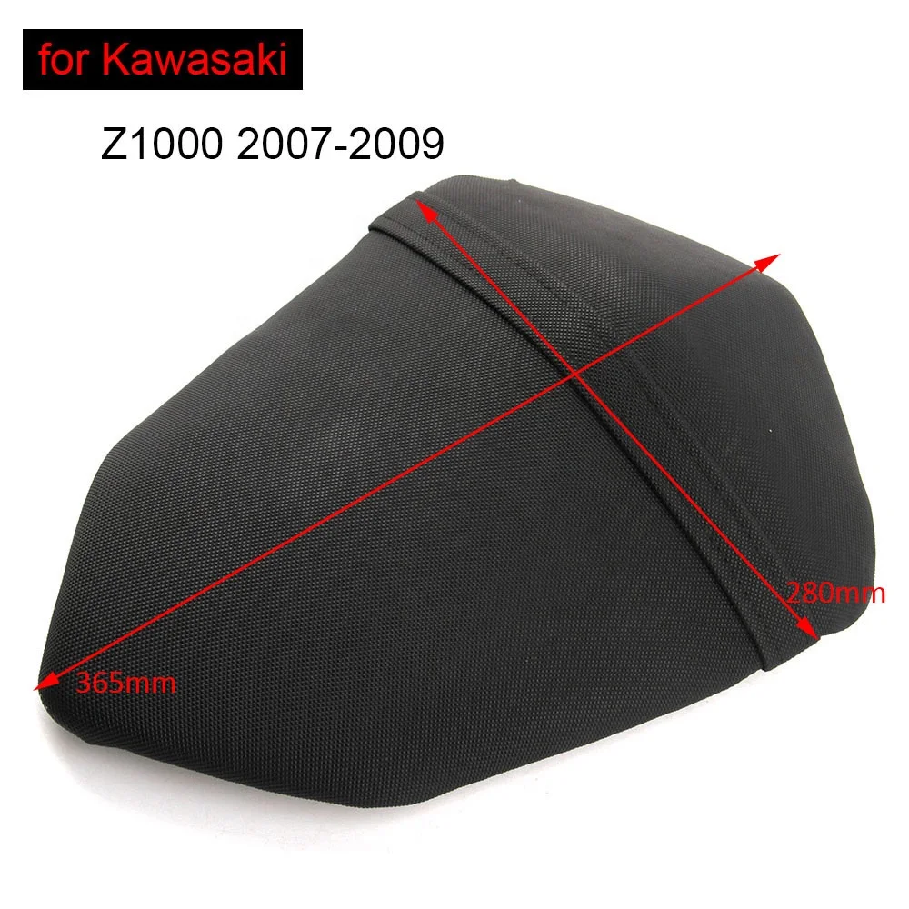 Rear Seat Cover Cushion Leather Pillow For Kawasaki Z1000 2007-2009 Motorcycle Passenger Seat
