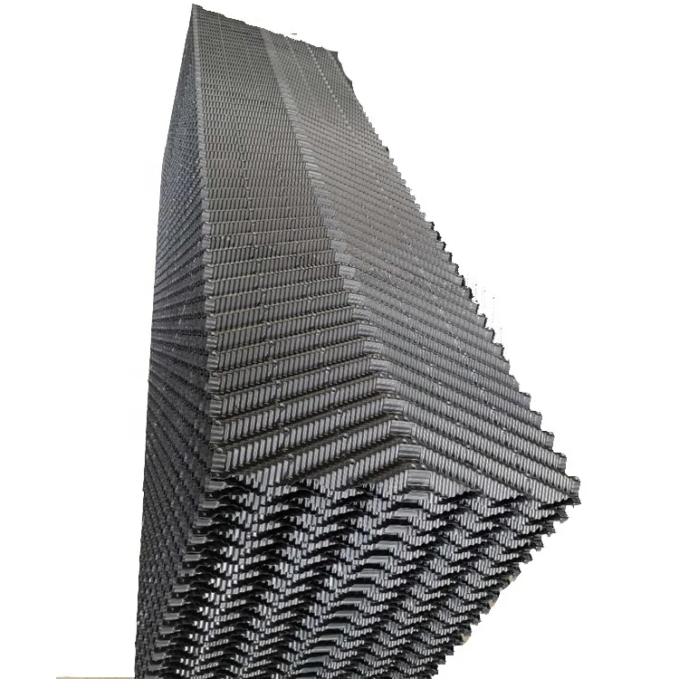 CF1900 Cross Fluted PVC Filler for Cooling Tower Film Fill Packing Cooling Tower Fill Media