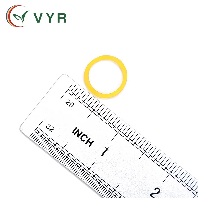 Competitive Price 0.6 Inches in Diameter Thailand Elastic Natural Yellow Rubber Band
