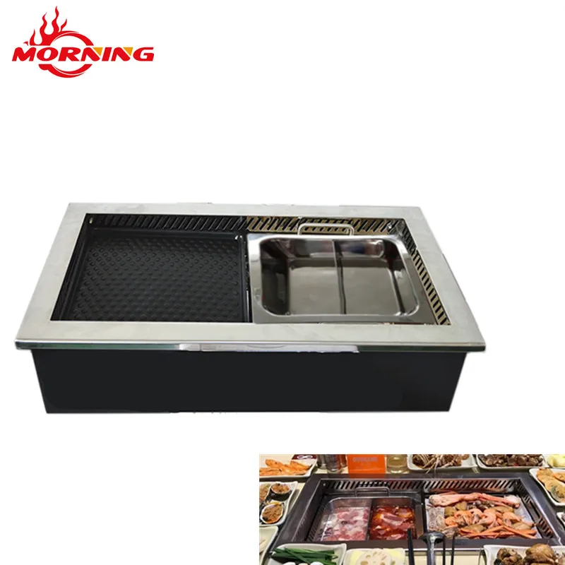 Best selling korean bbq grill commercial tabletop charcoal grill yakiniku grill table for restaurants