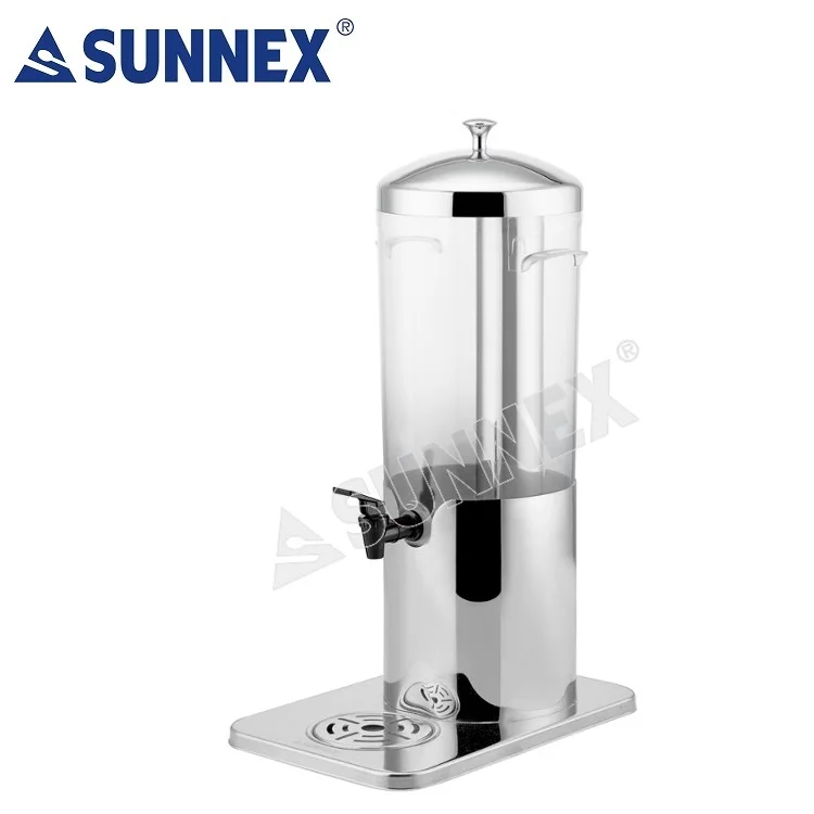 Sunnex 5L Stainless Steel Beverage Dispenser with Removable Drip