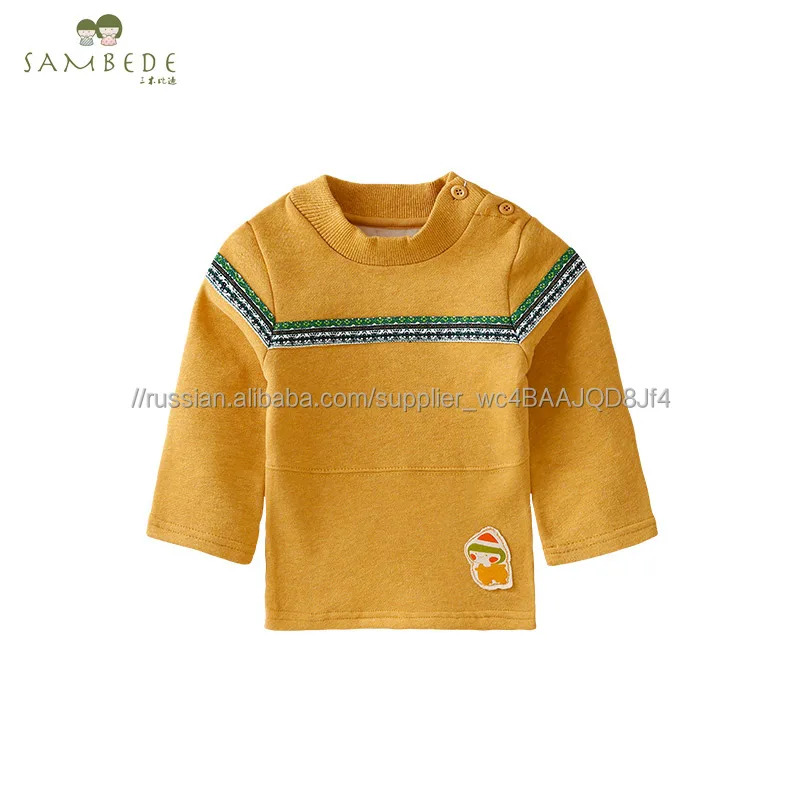 
 Sambede мальчик шею футболки трикотажные ткани с длинным рукавом Детская верхняя одежда SM6D5747  