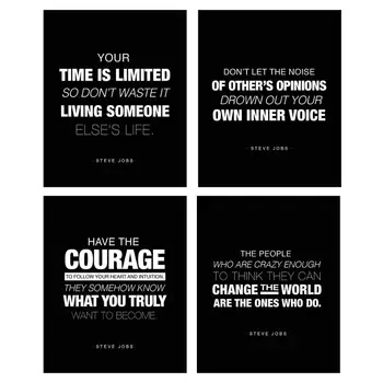 Steve Jobs Quote Inspirational Posters 8 x 10 Success Wall Art Inspired Motivational Wall Art For Poster
