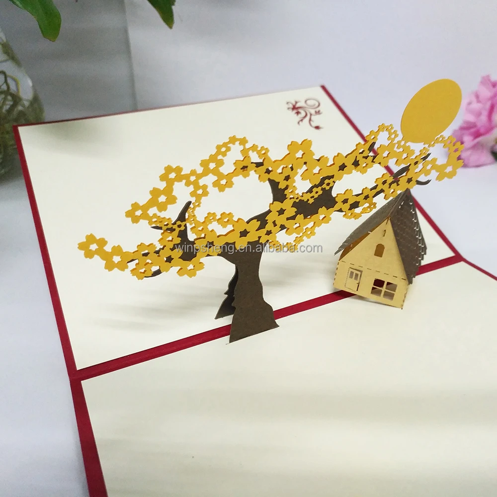 Haute Qualite 3d Maison Modele Carte De Voeux D Anniversaire Avec Pop Up Led Lumiere Buy Carte De Voeux 3d Pop Up Carte De Voeux Avec Led Lumiere 3d Led Pop Up Carte D Anniversaire Product