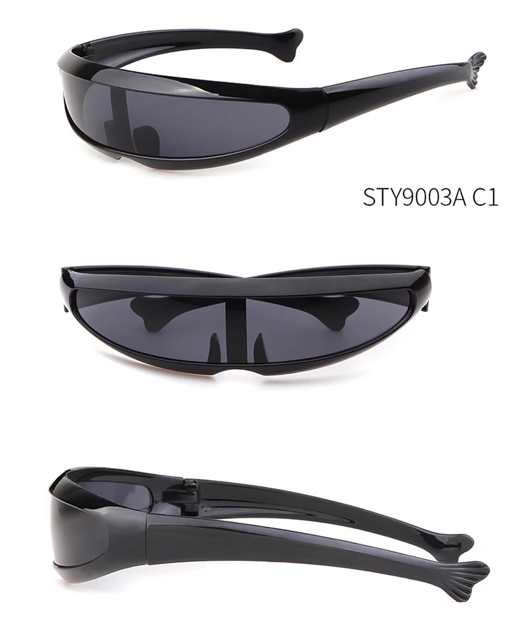 ADE WU STY9003A Sunglasses Unique Men Women Mirror Sun Glasses Personality Narrow Driving  Windproof Glasses Custom logo