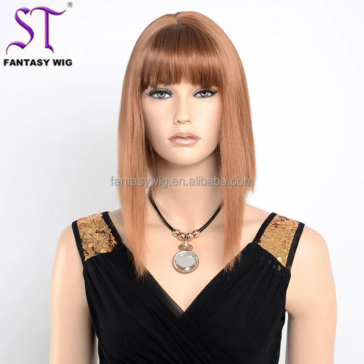 St Guangzhou Usine Pas Cher Perruque En Gros Plus Récent Brun Droite Bob  Perruques Courtes De Haute Qualité Perruques Synthétiques Pour Les Femmes -  Buy Synthetic Wigs,Short Wigs,Cheap Wig Product on Alibaba.com
