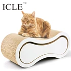 icle-Manufacture Factory Ultimate High Quality Paper-IC-0095-Wooden Corrugated Cardboard Cat Scratcher Lounge