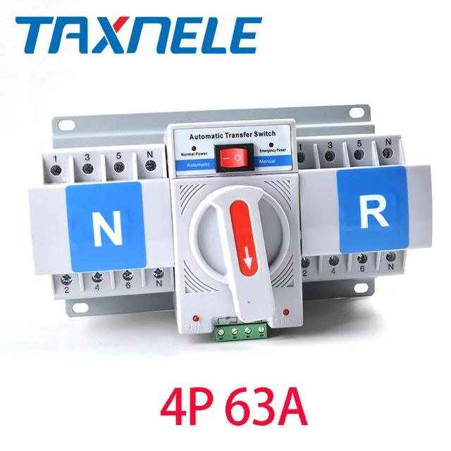 レイドゥンカスタマイズ電気スイッチ自動切替スイッチ 2p/3p/4p 16A 25A 32A 40A 50A 63A 100A 125A  自動転送スイッチ PVソーラーシステム用 デュアル電源自動切換スイッチ 2P 3P 4P 40A 50A 63A 80A 100A 125A(2P,32A)