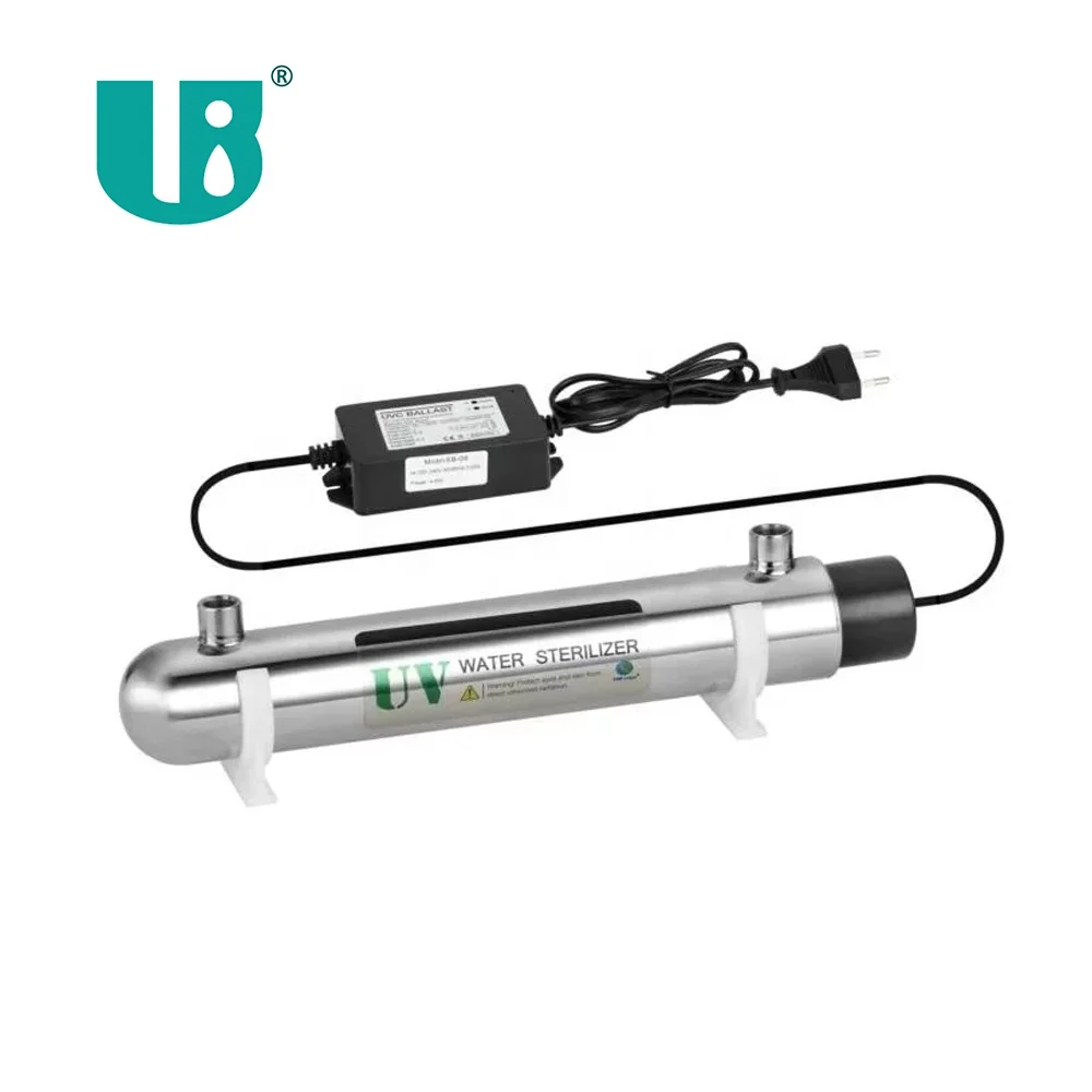 11W 1GPM Uv Water Purifier with Stainless Steel for Kitchen Water Purification with Uv 254nm Lamp Uv Sterilizers for Water