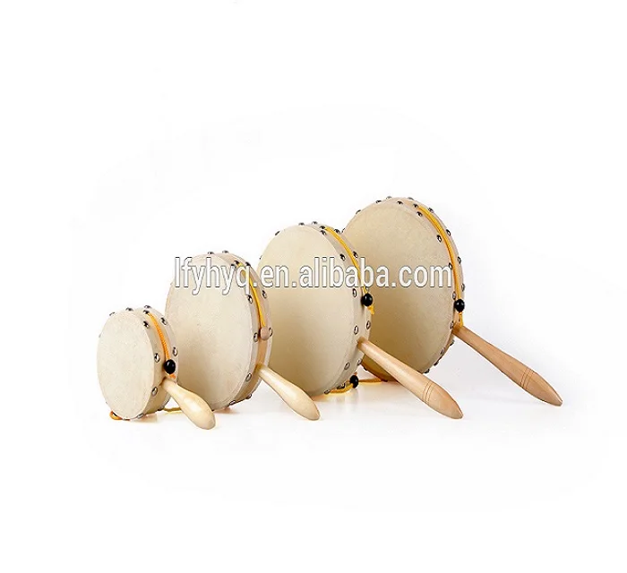 Китайская традиционная деревянная детская игрушка-погремушка domroo