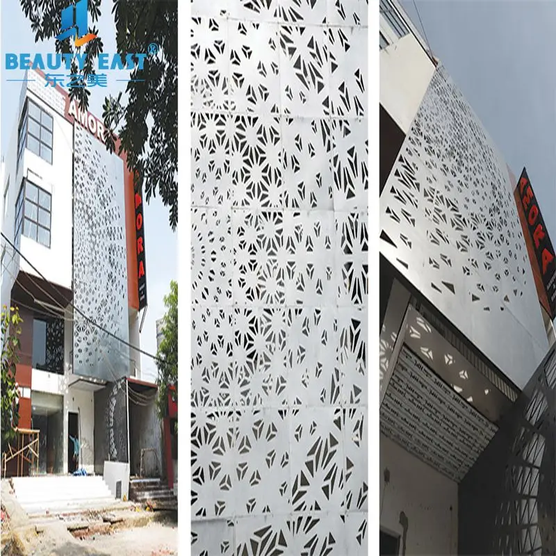 Facade Wall Cladding Materials Aluminum Solid Panel