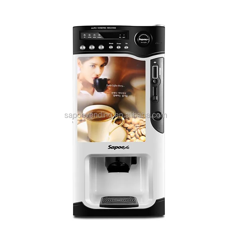 Máquina Expendedora Automática De Café Con Monedas,3 Tipos Diferentes De  Alta Calidad - Buy Máquina De Café Automática,Máquina Expendedora De Café  De Tiempo De Té,Máquina Expendedora De Café Product on Alibaba.com
