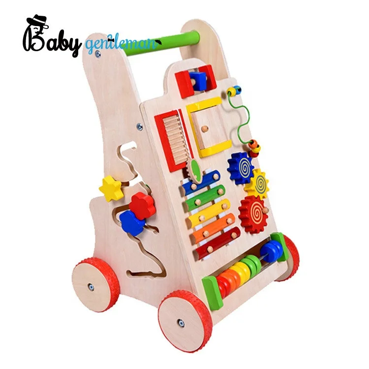 Лидер продаж, многофункциональный деревянный детский ходунок для обучения Z16109E