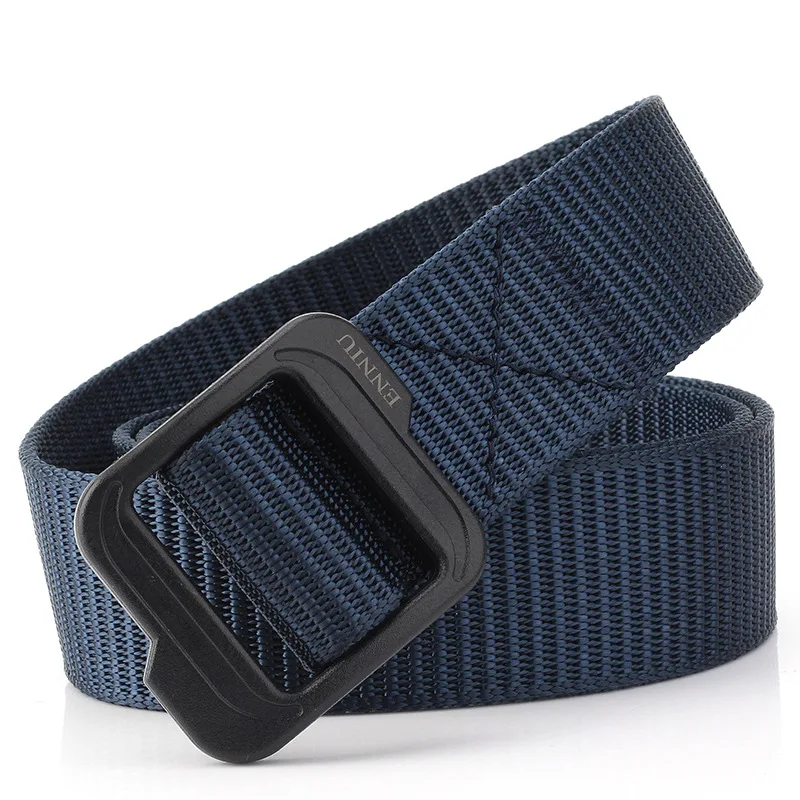 Famous Name Brand Custom Duty Polyester Fabric Cotton Braid Stripe Nylon Belt With logo