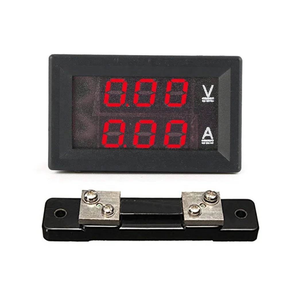 Dual DC 4-30V LED Digital Ammeter Voltmeter LCD Panel Amp Volt Current Meter 