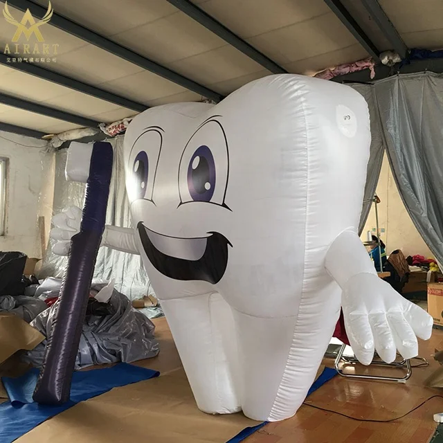 Advertising Inflatable Toothbrush / Inflatable Tooth Balloon on Sale Standing/hanging Balloon