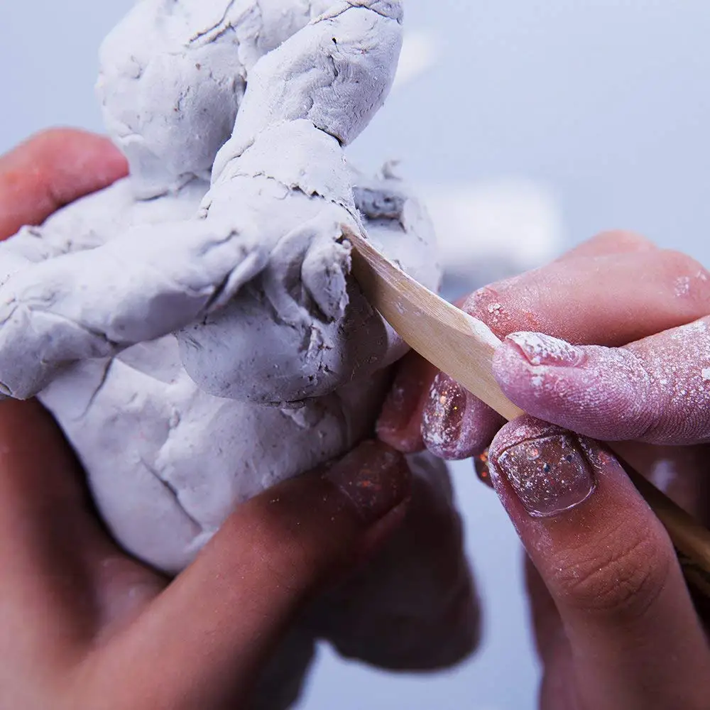 Bview Art, Лидер продаж, 250 г, белая самозатвердевающаяся глина для моделирования «сделай сам»