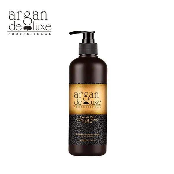 Argan DeLuxe Argan Oil Curl Defining Cream Gel Custom Private Label Curly Hair Styling Products Hydrates Flexible Hold Enhancers