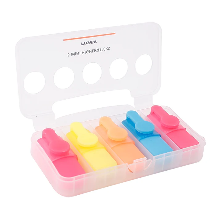 
Индивидуальный Мини-хайлайтер INTERWELL HM401, нетоксичный хайлайтер, набор ручек с пластиковым корпусом 