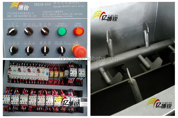 Vacuum Double Axis Meat Mixer Machine Mixing Machine