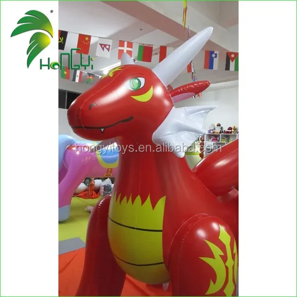 Индивидуальный мультяшный Тип надувной дракон пламени для