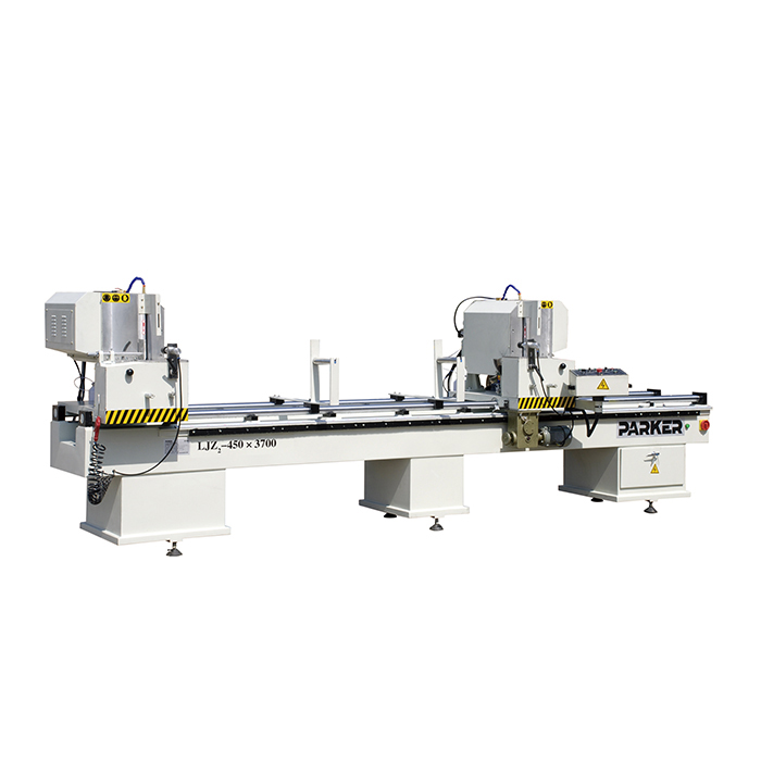 LJZ2 - 450*3700 алюминиевый профиль двойная Торцевая пила машина для изготовления алюминиевых окон и