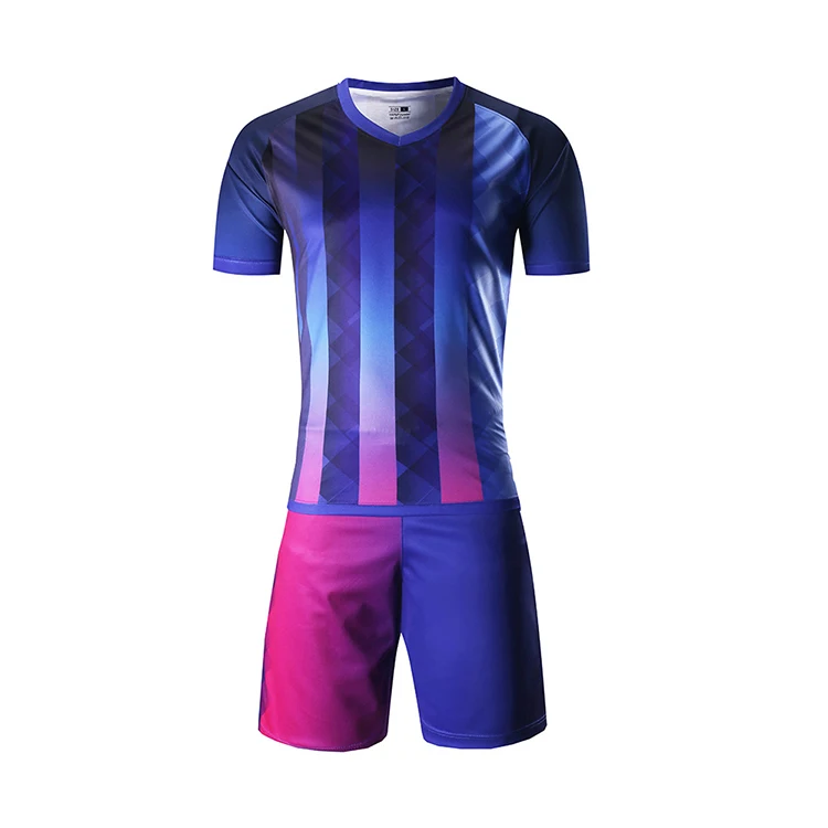 Blue Stripe - Custom Soccer Jerseys Kit Sublimated for Academy