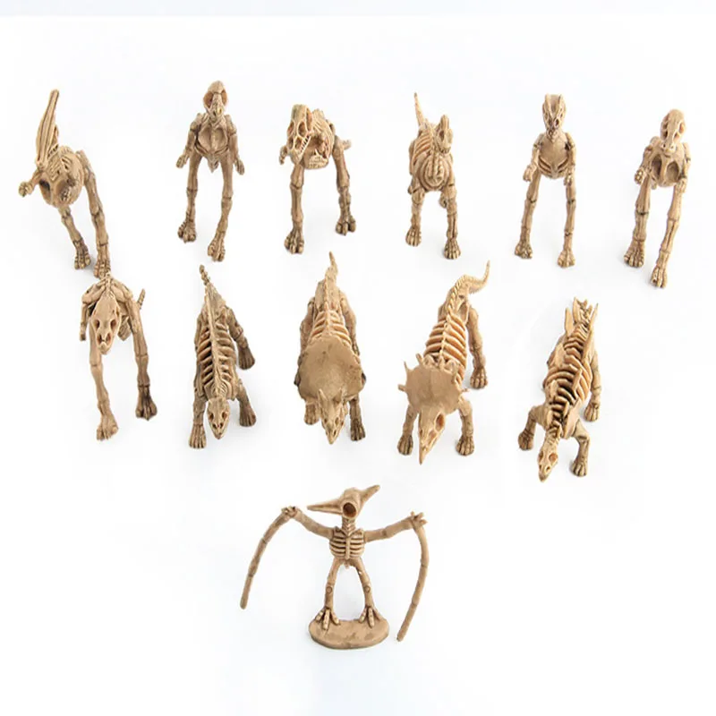 Dinosaur Fossil Skeletons Inch Assorted Dinosaur Skeleton for Science  Play Dino Sand Figures Dino Bones Educational Gift