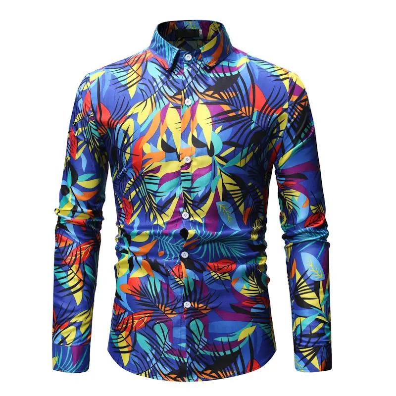 2022 Long Sleeves Printed Floral Hawaiian Shirts for Men Casual Clothing  Custom Logo Hawaiian Shirts - China Floral Shirts Men and Slim Fit T Shirt  price