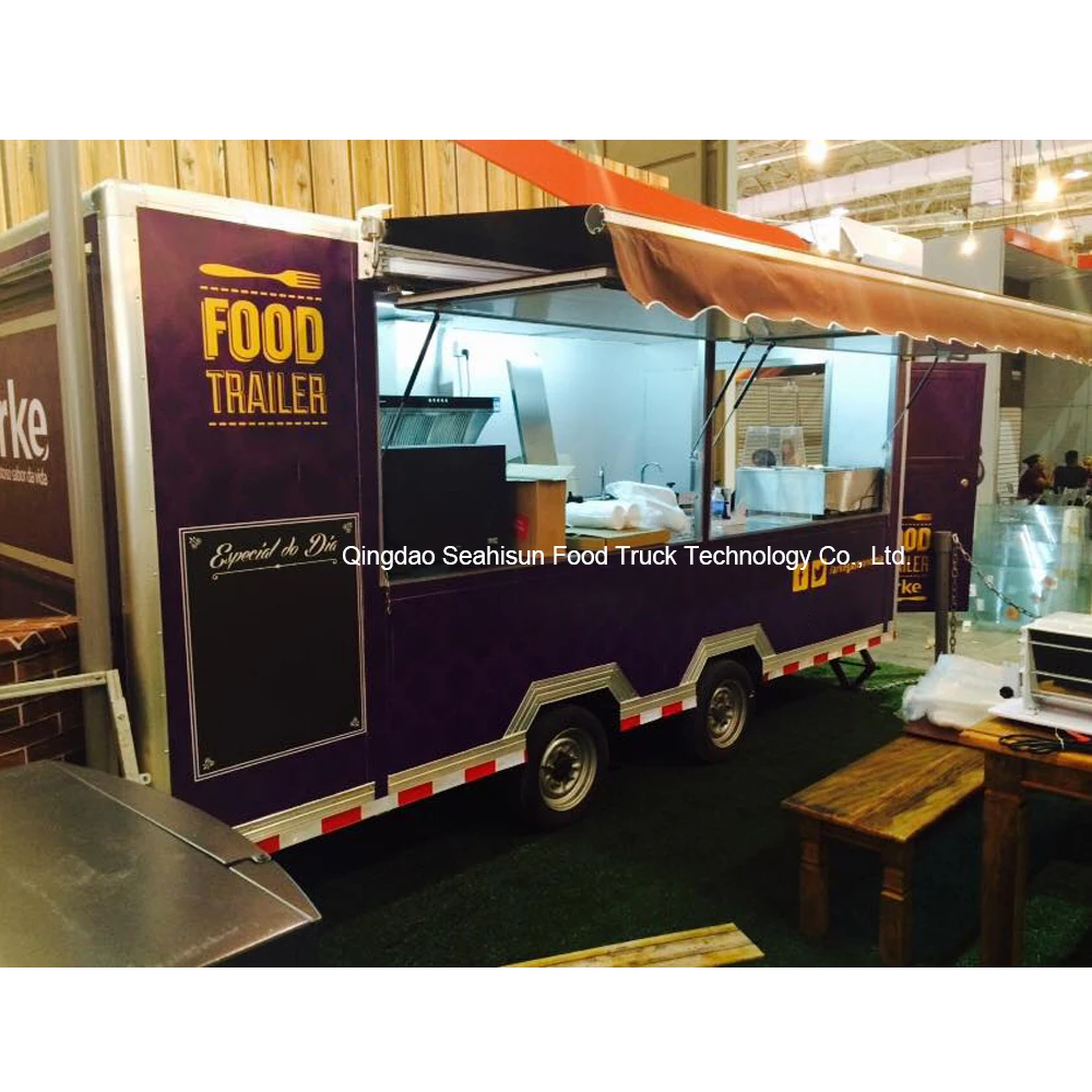 Трейлер для еды Мобильная тележка для еды буксируемый трейлер для еды на продажу