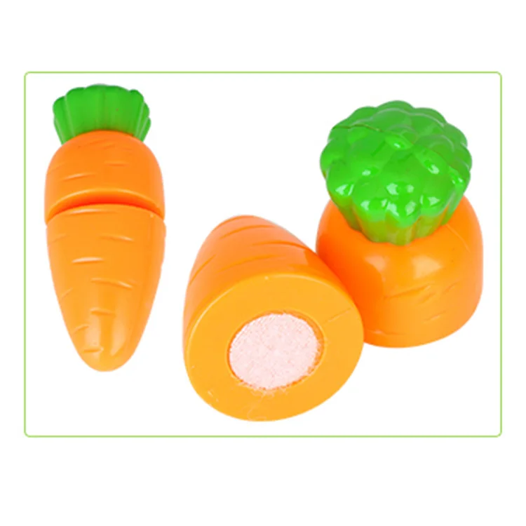 Детский кухонный мини-комплект для ролевых игр, пластиковые режущие овощи и фрукты, кухонные игрушки для детей