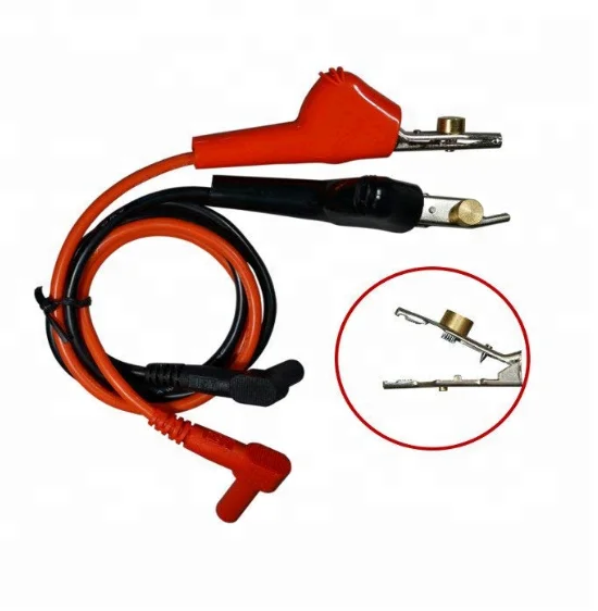 19-Inch Right Angle Test Lead with Alligator Clip Bed of Nails to Banana Plug Male Product Category Alligator Clips
