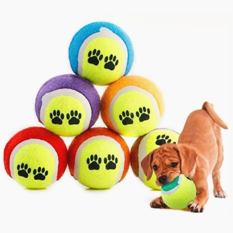 Pet Dog Bite-resistant Tennis Ball Chew Toy Training Exercise Tennis Ball 