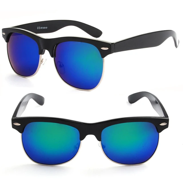 New Style Half Frame Mirror Lens Sunglasses Party Eyewear