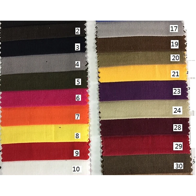 21 Вт хлопковый вельвет однотонный тканый 57/58 дюйма черный вельветовый хлопок