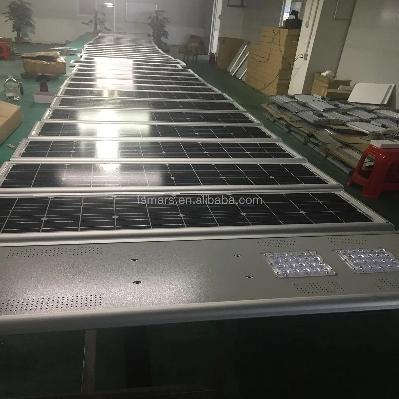 Все в одном интегрированной солнечной Солнечный свет уличный фонарь 80 Вт/30 Вт Солнечный свет