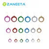 Red, Golden, Silver, Hot Pink, Green, Blue
