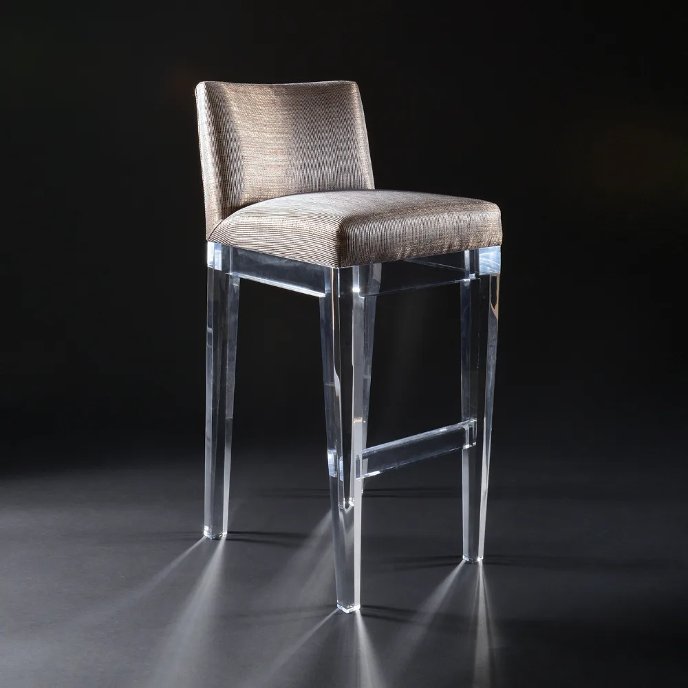 Modern Acrylic Bar Stool With Cushion Buy Acrylic Bar Stools With Cushion